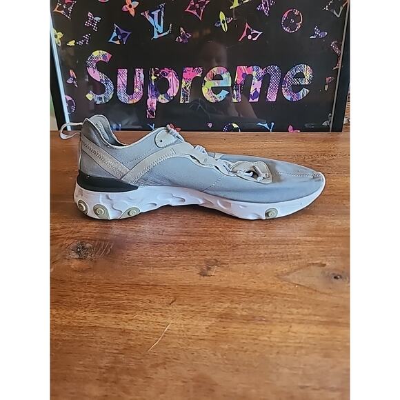 Nike React Element 55 Silver Men’s Size 13 BQ6166-007 Sneakers Shoes - Picture 6 of 14